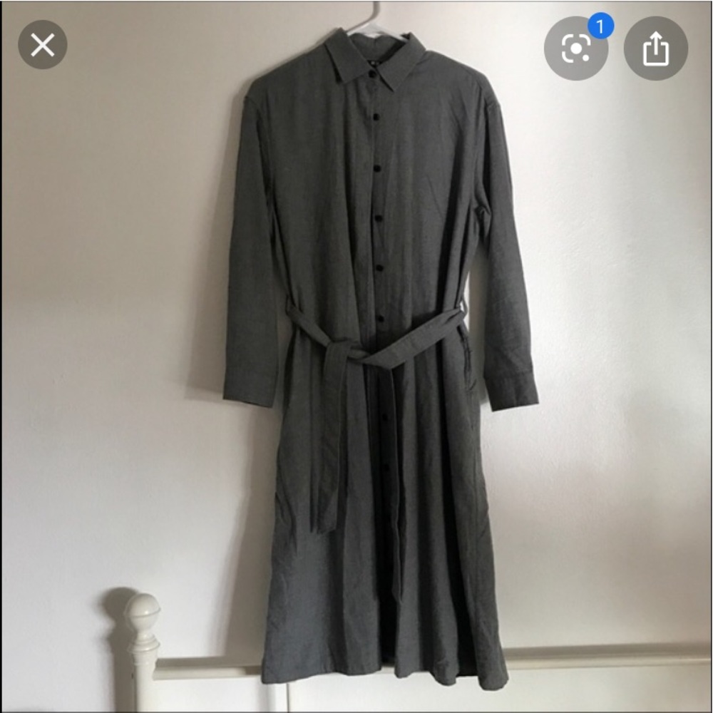 UNIQLO GREY FLANNEL DRESSS